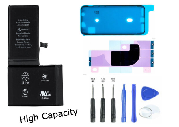 Accu iPhone X High Capacity complete set