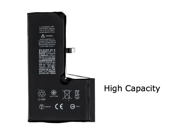 Accu iPhone Xs High Capacity 3000 mAh!!