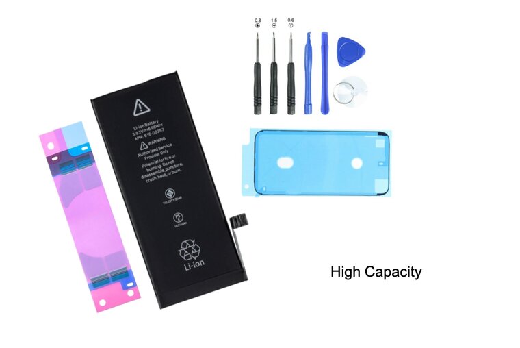 Batterij iPhone 8 High Capacity vervangen - iPhone Accu Shop - Specialist in verkoop van beste AA+ batterijen en originele LCD schermen