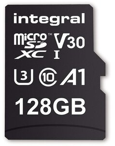 128GB microSDXC card, V30, 100MB/sR / 70MB/sW