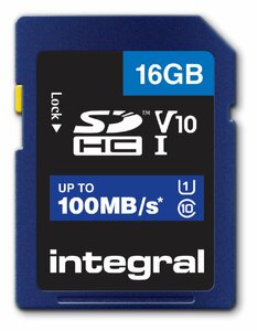16GB microSDHC card, V10, up to 100MB/s