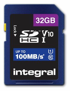32GB microSDHC card, V10, up to 100MB/s