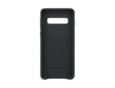 Leather Cover - Black, Samsung Galaxy S10