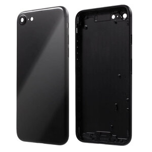 Achterkant - Glossy Black, voor model iPhone 7 (excl. Logo)