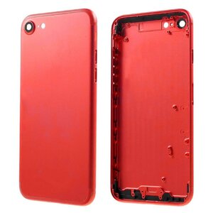 Achterkant - Rood, voor model iPhone 7 (excl. Logo)