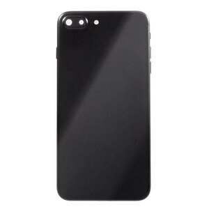 Achterkant - Glossy Black, voor model iPhone 7 Plus (excl. Logo)