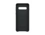 Leather Cover - Black, Samsung Galaxy S10_